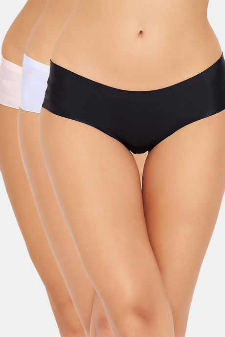 Buy Clovia Medium Rise Three-Fourth Coverage Hipster Panty (Pack