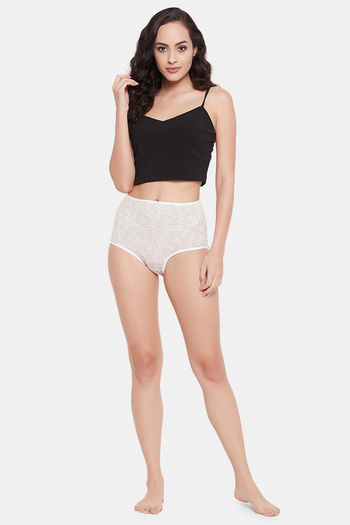 Buy Clovia Medium Rise Three-Fourth Coverage Hipster Panty - Beige at  Rs.294 online