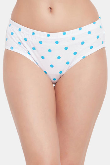 Buy Clovia Three-Fourth Coverage Mid Rise Hipster Panty - White