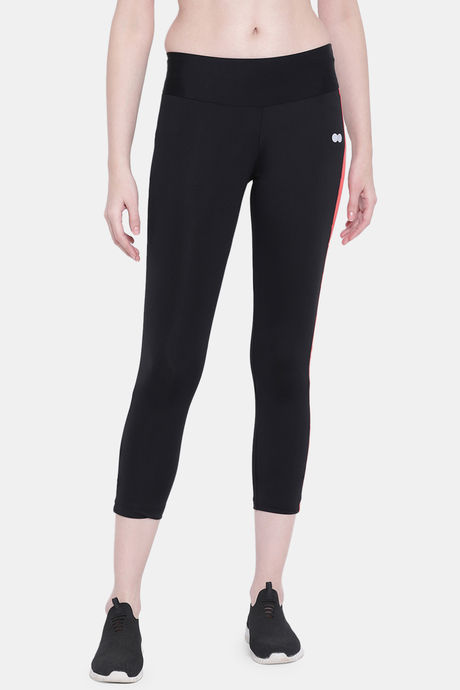 Buy Clovia Quick Dry Skin Fit Pants - Black at Rs.585 online