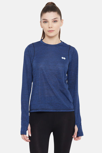 Buy Clovia Quick Dry Relaxed Top - Blue