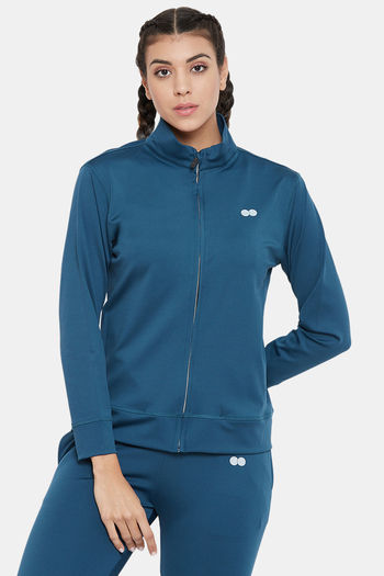 Buy Clovia Easy Movement Relaxed Jackets - Teal