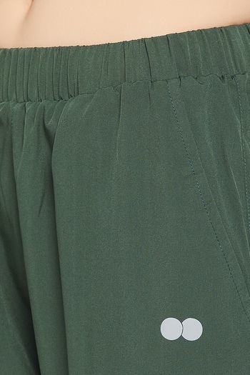Buy Clovia High Rise Easy Movement Track pant - Green at Rs.1299