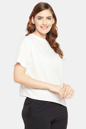 Buy Zivame Thermal Viscose Pointelle Knit Top - Pearled Ivory at Rs.351  online