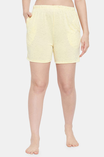 Buy Clovia Cotton Shorts - Yellow