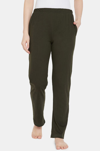 Buy Clovia Cotton Pyjama - Green