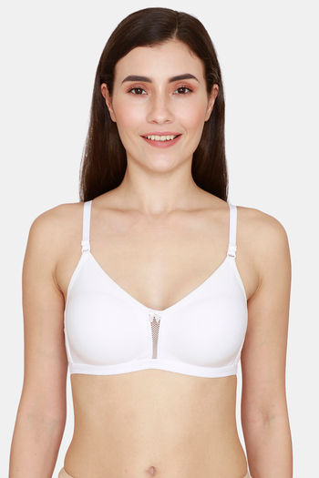 Buy online White Cotton Bra from lingerie for Women by Madam for