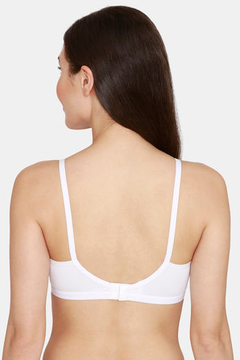 Buy Zivame Sporty Twist Double Layered Non Wired Medium Coverage Bra -  Fuchsia at Rs.180 online