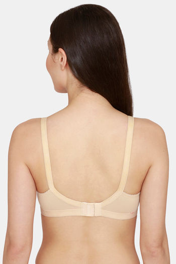 Romance Double Layered Non Wired Medium Coverage Maternity / Nursing Bra -  Nude