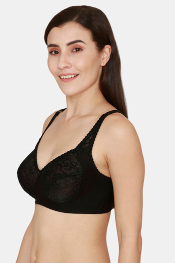 Buy Zivame New Romance Padded Non Wired 3/4th Coverage Lace Bra - Amber  Glow at Rs.746 online