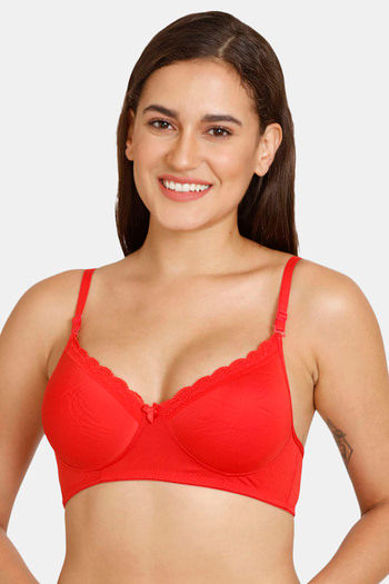 Buy PrettyCat Padded 3/4Th Coverage Lace Bra Bra - Grey at Rs.320 online