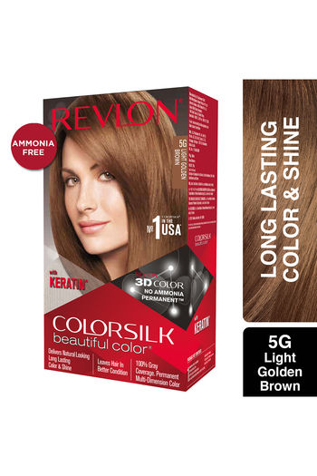 Buy Revlon Colorsilk Hair Color with Keratin - Light Golden Brown 5G at online | Beauty online Buy Revlon Colorsilk Hair Color with Keratin - Light Golden Brown 5G at online | Beauty online