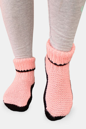 Buy Velvery Acrylic Socks - Pink