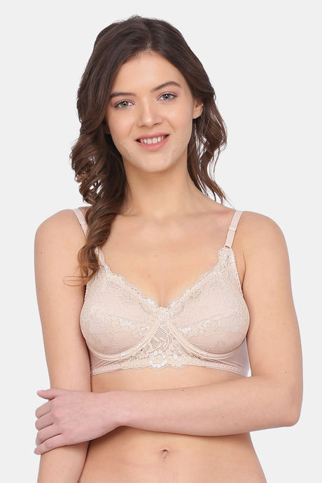Buy Zivame Luxe Lace Single Layered Wired Medium Coverage Lace Bra