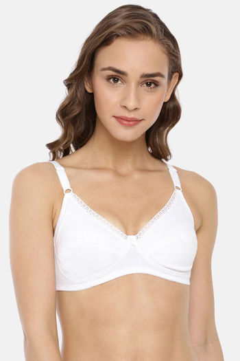 Buy Rupa Double Layered Non-Wired Full Coverage Bra - White at Rs.263  online