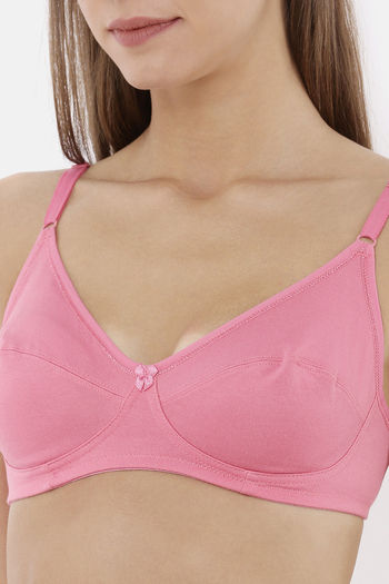 Rupa Double Layered Non-Wired Full Coverage Bra - Cyber Pink