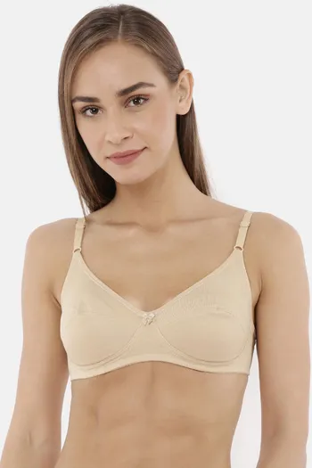 Buy Rupa Double Layered Non-Wired Full Coverage Bra - Nude at Rs.309 online