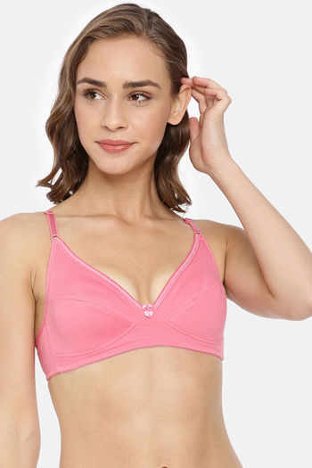 Buy Rupa Double Layered Non-Wired Medium Coverage Bra - Cyber Pink
