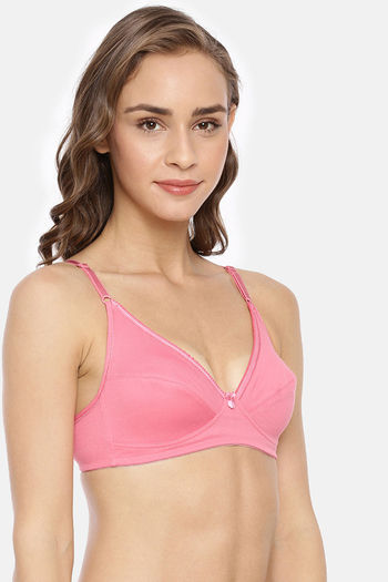 Buy Rupa Double Layered Non-Wired Medium Coverage Bra - Cyber Pink