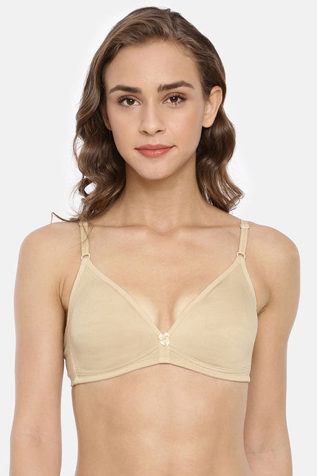 Buy Rupa Double Layered Non-Wired Bra - Nude at Rs.325 online