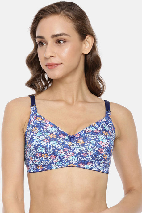 Buy Macrowoman W Series Floral Pattern Full Coverage Non Wired Bra With All  Day Comfort - Bra for Women 24707560