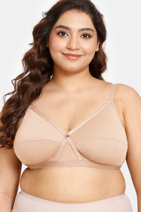 Buy Rosaline Double Layered Non Wired Full Coverage Super Support Bra-Black  at Rs.599 online