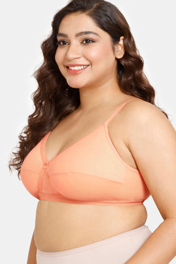 Buy Dollar Missy Women Wire Free Non Padded Salmon Rose color Crossover  Support Bra Online at Best Prices in India - JioMart.