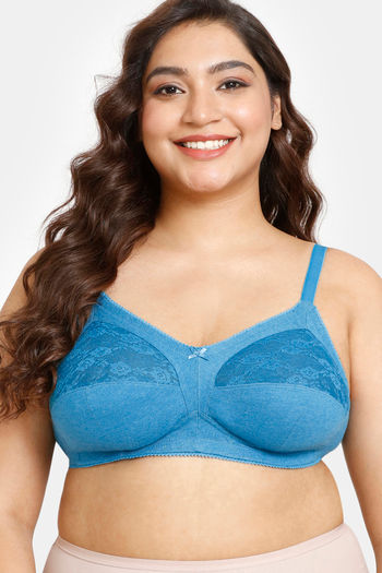 Rosaline by Zivame Women's Cotton Non-Padded Wire Free Everyday Bra