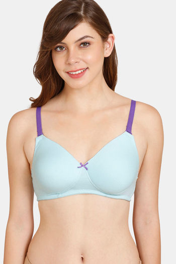 Buy Rosaline Padded Wired 3/4th Coverage T-Shirt Bra - Grape Juice at  Rs.360 online
