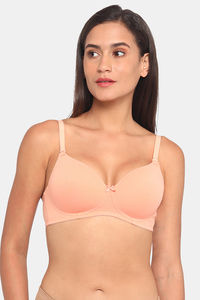 Buy Rosaline Padded Non-Wired 3/4th Coverage T-Shirt Bra - Salmon
