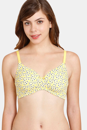 Buy Rosaline Padded Wired Medium Coverage T-Shirt Bra - Winter Bloom at  Rs.360 online