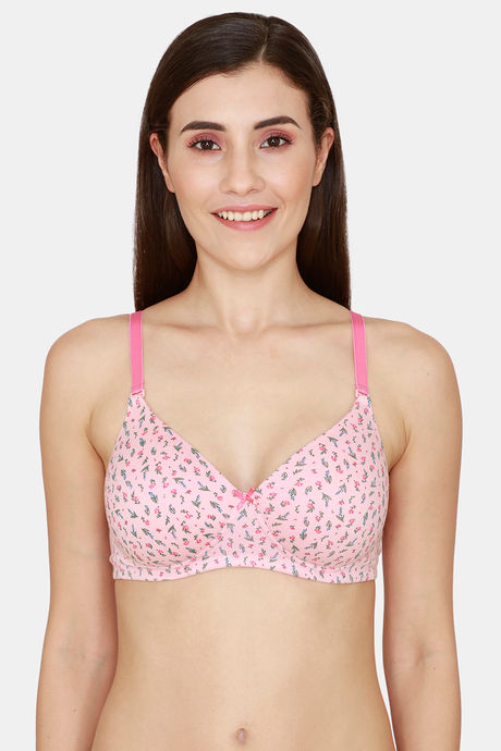 Buy Rosaline Padded Non Wired 3/4th Coverage T-Shirt Bra - Powder