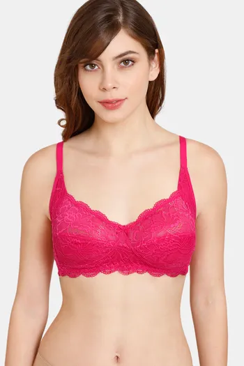 Buy Rosaline Padded Wired 3/4th Coverage Bra - Grape Wine at Rs