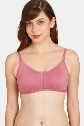 Rosaline Everyday Double Layered Non-Wired 3/4th Coverage T-Shirt Bra -  Malaga