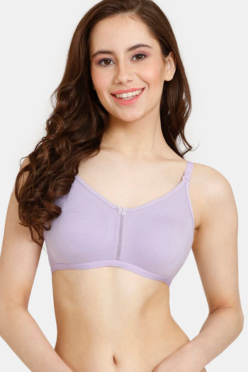 Rosaline Everyday Padded Non-Wired 3/4th Coverage T-Shirt Bra - Aruba Blue