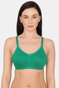 Buy Rosaline Everyday Double Layered Non Wired 3/4th Coverage T-Shirt Bra - Bottle Green