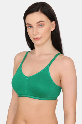 Buy Zivame Happy Basics Padded Non-Wired 3/4th Coverage T-Shirt Bra - Aruba  Blue at Rs.520 online