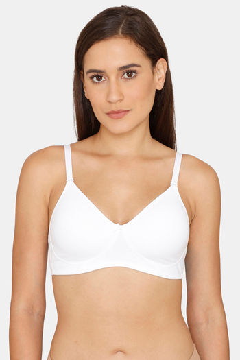 Buy Rosaline Everyday Double Layered Non Wired 3/4th Coverage T-Shirt Bra - Bright White2