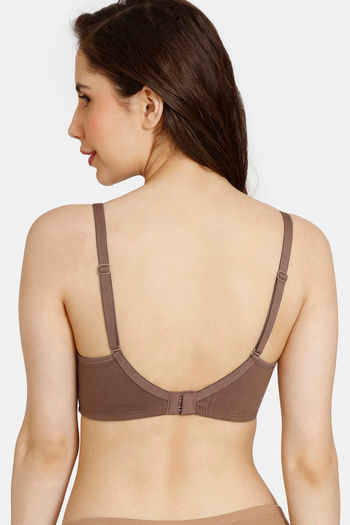 Buy Rosaline Everyday Double Layered Non Wired 3/4th Coverage Lace Bra -  Pine Grove at Rs.245 online