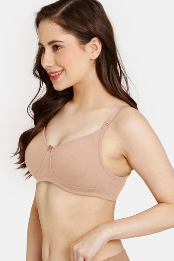 Buy Zivame Beautiful Basics Padded Non Wired 3/4th Coverage Backless Bra -  Violet Tulip at Rs.500 online