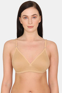 Buy Rosaline Everyday Double Layered Non-Wired T-Shirt Bra With Multiway Back Strap - Nude