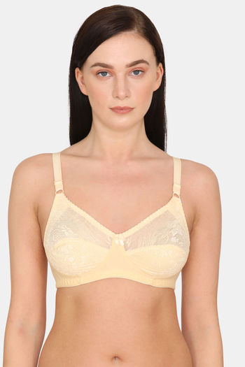Buy Rosaline Everyday Double Layered Non Wired 3/4th Coverage Lace Bra -  Roebuck at Rs.320 online