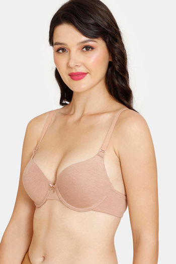 Buy Zivame Girls Double Layered Non Wired Full Coverage Slip-on Beginner Bra  (Pack of 2) - Pink Roebuck at Rs.450 online