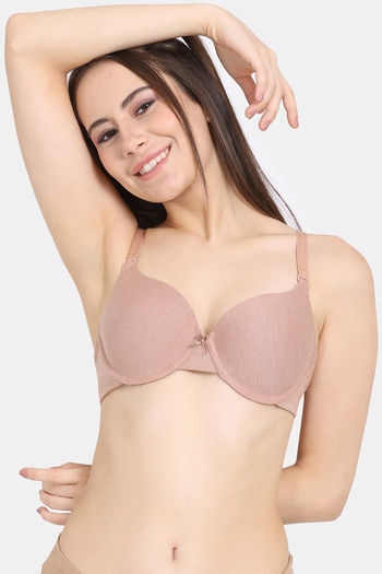 Rosaline Push-Up Wired Medium Coverage Bra - Skin