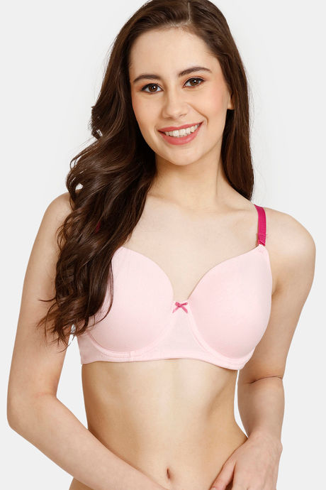 Buy Rosaline Padded Wired 3/4th Coverage T-Shirt Bra - Fairy Tale at Rs.360  online