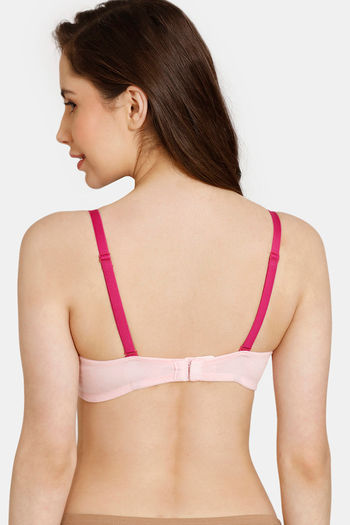 Buy Rosaline Wired Medium Coverage Push-Up Bra - Anthracite at Rs.479  online