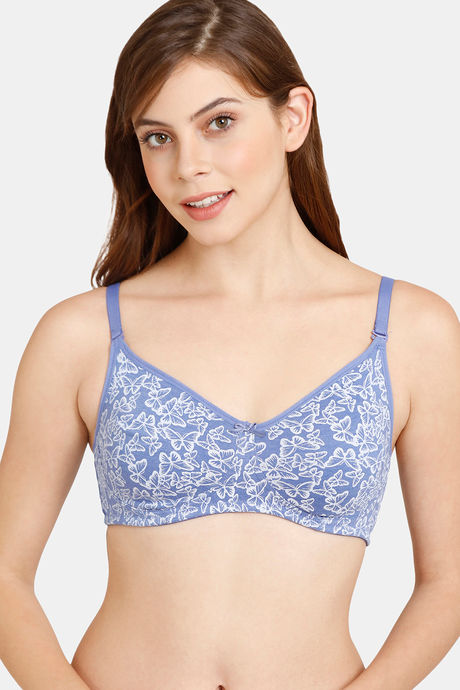 Buy Rosaline Everyday Double Layered Non Wired 3/4th Coverage T-Shirt Bra -  Violet Tulip at Rs.494 online