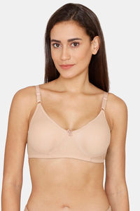 Buy Rosaline Everyday Double Layered Non Wired 3/4th Coverage T-Shirt Bra - Nude