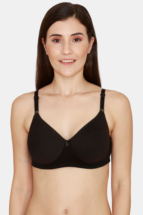 Buy Rosaline Padded Non Wired 3/4th Coverage T-Shirt Bra - Black