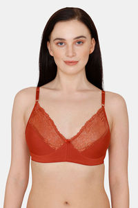 Buy Rosaline Everyday Double Layered Non-Wired Lace Bra - Cartouche
